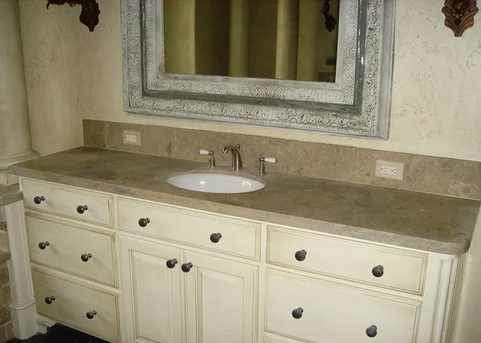 Limestone & Travertine: lagos azul limestone vanity top